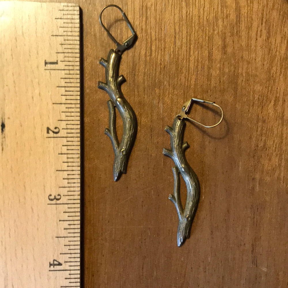 Erica Weiner brass stick earrings